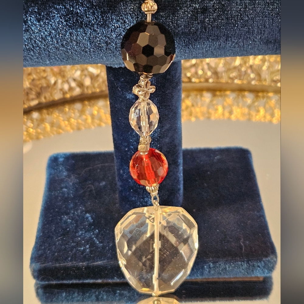 Glass Beaded Bag Charm - Picture 6 of 6